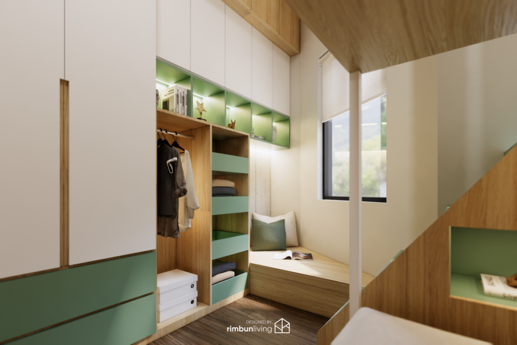 Kidsbedroom interior design by rimbunliving