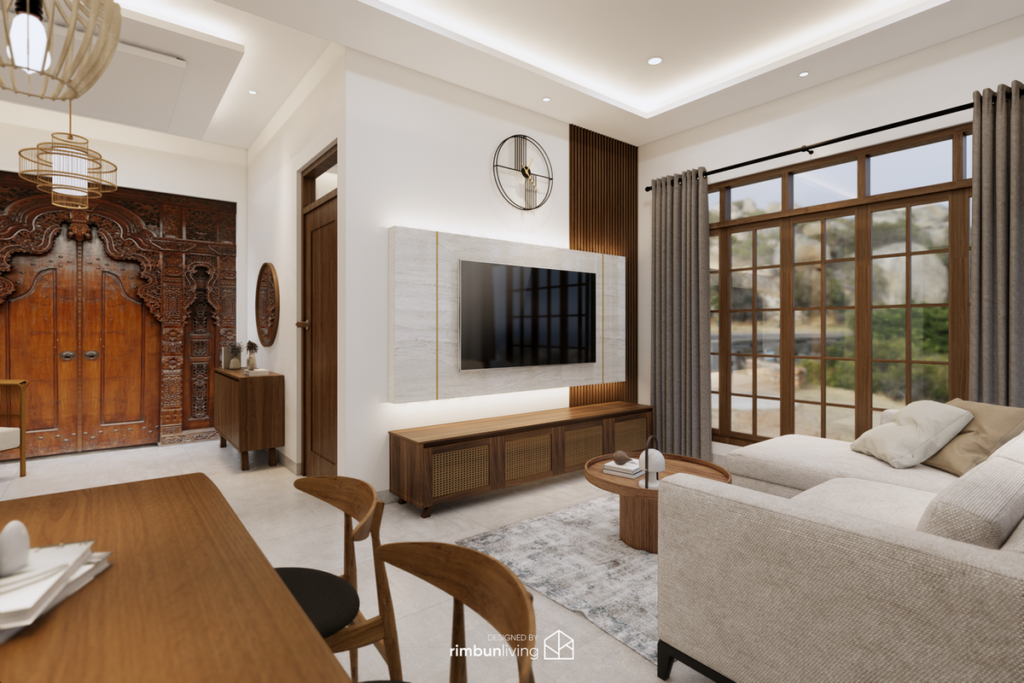 Living room interior design by rimbunliving